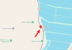 Lot’s Wife Pillar of Salt location