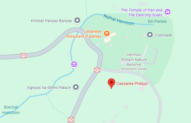 Caesarea Philippi Location
